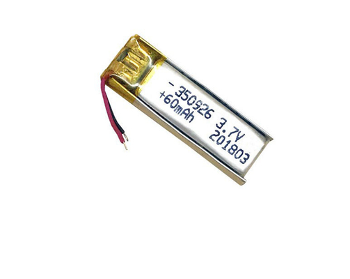 Ponad 500 cykli Żywotność Ładowalna 3,7V 60mAh Polimer litowo-jonowy 350926 Akumulator do słuchawek