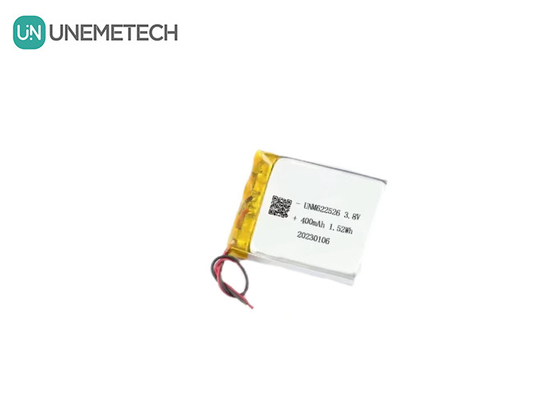 Niestandardowy akumulator litowo-jonowy o napięciu 3,8 V 400 mAh 622526 dla inteligentnych zegarków