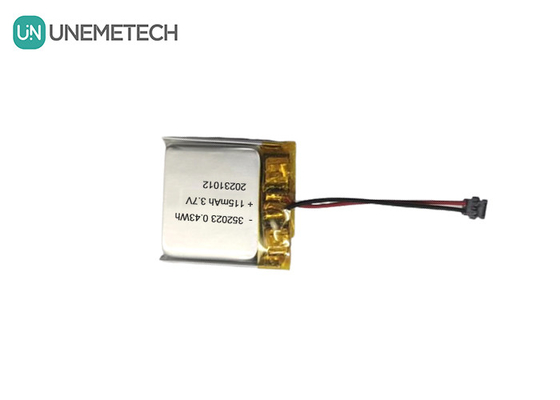 hurtowe akumulatory Lipo 352023 3.7V 115mAh Li-ion Polimerowy akumulator do śledzenia GPS