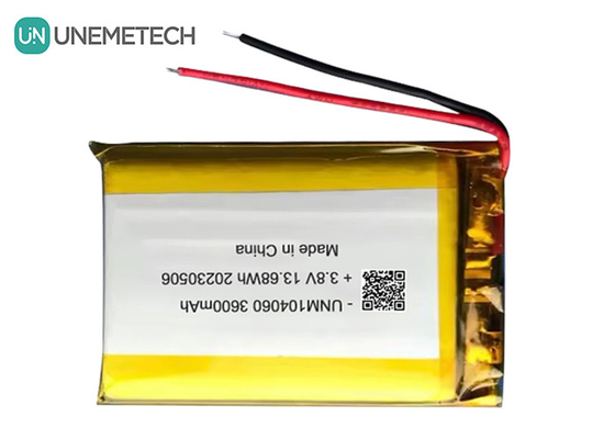 UNEMETECH 4,35V Wysokonapięciowa bateria Lipo 104060 3,8V 3600mAh Litowo-jonowa bateria polimerowa