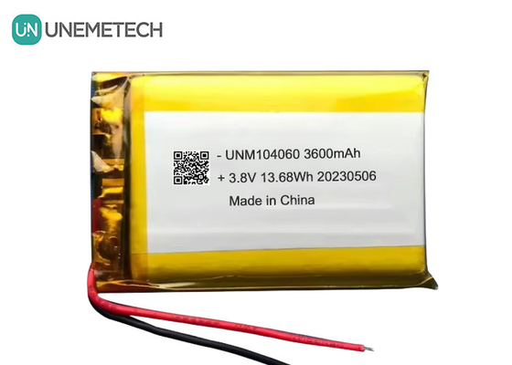 UNEMETECH 4,35V Wysokonapięciowa bateria Lipo 104060 3,8V 3600mAh Litowo-jonowa bateria polimerowa