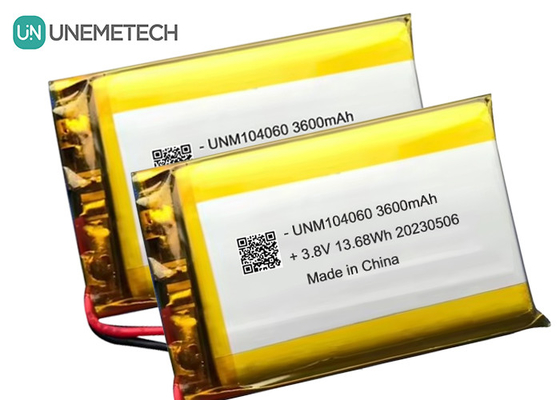 UNEMETECH 4,35V Wysokonapięciowa bateria Lipo 104060 3,8V 3600mAh Litowo-jonowa bateria polimerowa