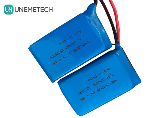 2S Bateria LiPo o wysokiej prędkości rozładowania / 18C Bateria poliestrowa litowa 7,4v 1000mah 823048