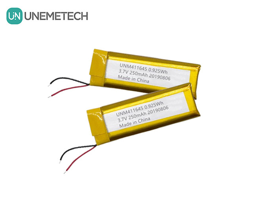 3.7V 250mAh Li-polimerowa bateria 411645 / LiPo zbiornik akumulatorów do maszyny POS