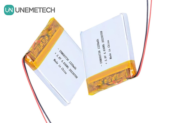 OEM 4,35V Wysokonapięciowe baterie polimerowe litowe 1220mAh 683736 z długim cyklem życia