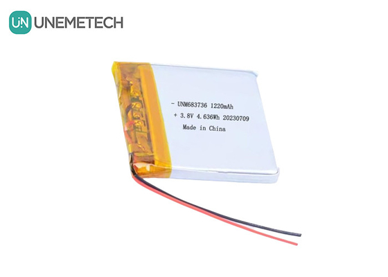 OEM 4,35V Wysokonapięciowe baterie polimerowe litowe 1220mAh 683736 z długim cyklem życia