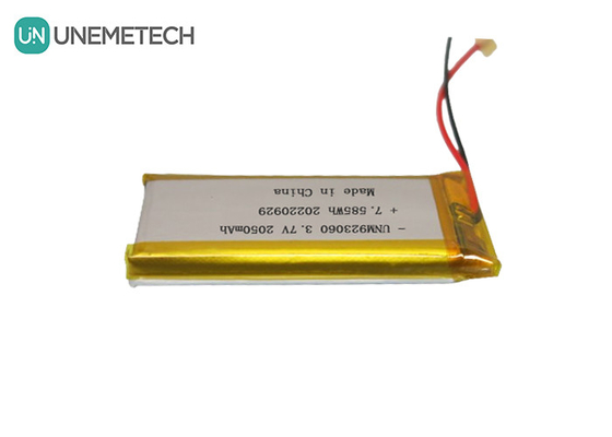 Niestandardowa długość cyklu życia Lipo Bateria 3.7V 2050mAh 923060 Dla produktów cyfrowych
