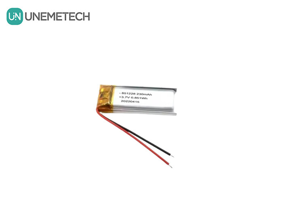UNEMETECH 230mAh LiPo bateria 3,7V Litium Polymer Bateria 851228 dla pióra zdalnego sterowania