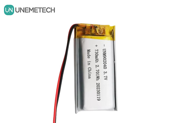 Certyfikaty UL1642 Akumulator Lipo do urządzeń przenośnych 902040 3.7V 730mAh