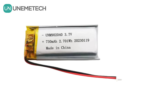 Certyfikaty UL1642 Akumulator Lipo do urządzeń przenośnych 902040 3.7V 730mAh
