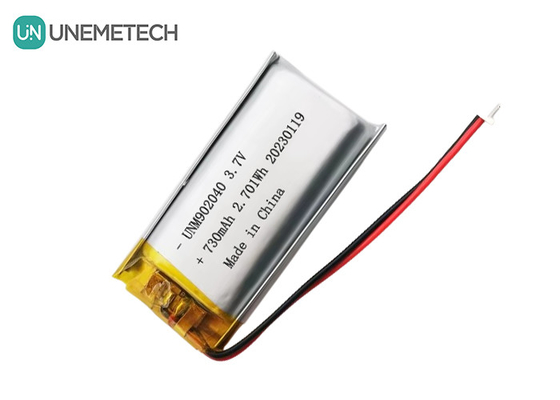 Certyfikaty UL1642 Akumulator Lipo do urządzeń przenośnych 902040 3.7V 730mAh