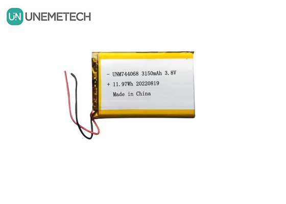 Akumulator Lipo 3.8V 744068 3150mah Akumulator do systemu śledzenia GPS
