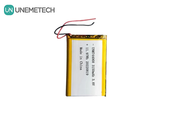 Akumulator Lipo 3.8V 744068 3150mah Akumulator do systemu śledzenia GPS