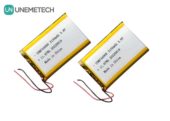 Akumulator Lipo 3.8V 744068 3150mah Akumulator do systemu śledzenia GPS