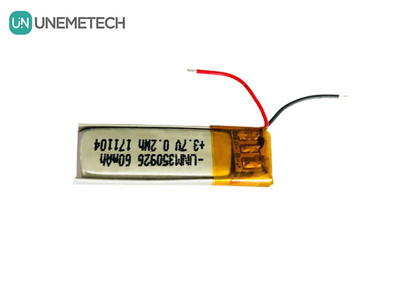 Ponad 500 cykli Żywotność Ładowalna 3,7V 60mAh Polimer litowo-jonowy 350926 Akumulator do słuchawek