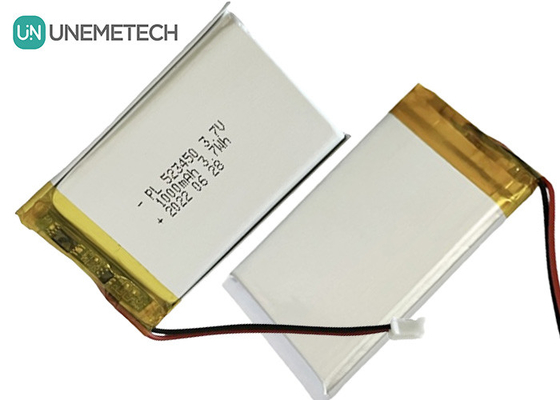 MSDS Zatwierdzony 3,7V Polimerowy Litium-ion Bateria 1000mAh 523450 do zastosowań domowych