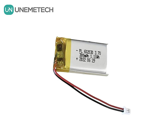 3.7V 300mAh Zamówiony srebrny akumulator litowo-jonowy polimerowy 602030 do śledzenia GPS
