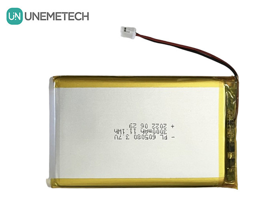 3.7V 3000mAh Ładowalna bateria litowo-jonowa 605080 z PCB i połączeniem drutu do elektroniki
