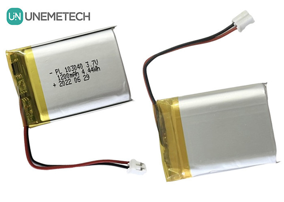 Srebrny akumulator litowo-polimerowy 103040 akumulator litowo-jonowy 1200mAh 3.7V