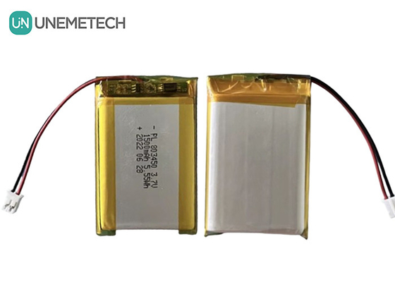 UNEMETECH 1.5A Akumulator Li-polimerowy 803450 / 3.7V 1500mAh Akumulator poliestrowy litowo-jonowy