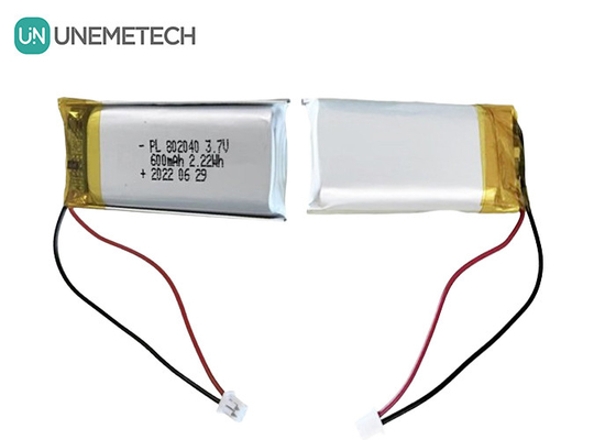 3.7V 600mAh Akumulator Li Polimerowy 802040 do produktów elektronicznych