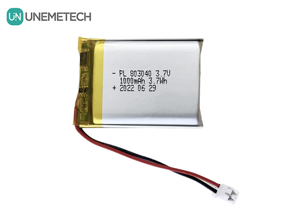 3.7V Litium Polymer Battery 803040 1000mAh Poly Litium Battery dla kosmetycznych instrumentów