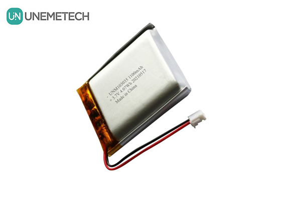 UNEMETECH 3.7V 1100mAh Litium Polymer Battery / Long Cycle Life Powtórnie ładowany Lipo Battery 103035