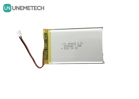 2000mAh 3,7V Ładowalna bateria polimerowa litowa 654065 do zabawek elektronicznych