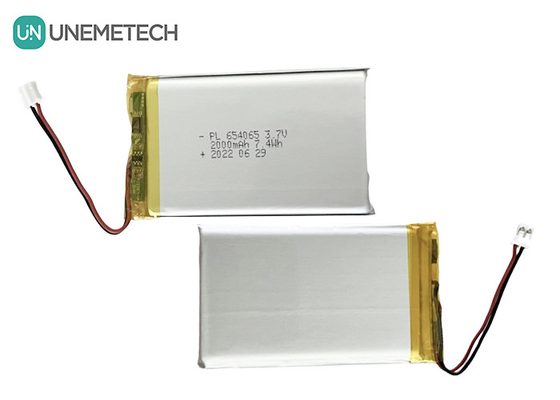 2000mAh 3,7V Ładowalna bateria polimerowa litowa 654065 do zabawek elektronicznych