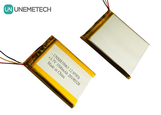 3.7V 3500mAh Custom Duża bateria polimerowa litowa 835063 dla sprzętu kosmetycznego