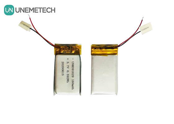 391629 Pojemnik polimerowy litowy 3,7V 160mAh Lipo Bateria do inteligentnych urządzeń noszonych