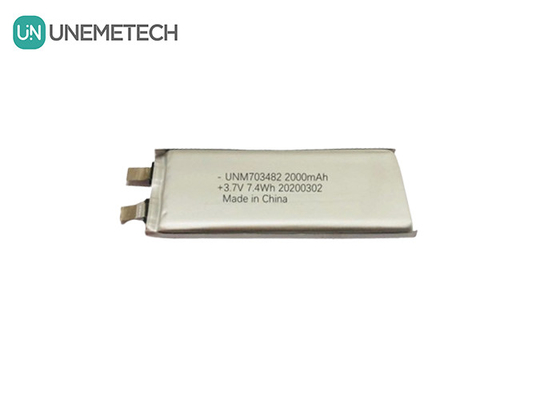 3.7V 2000mAh Custom Lithium Polymer Battery Cell 703482 dla głośników Inteligentny System Robotowy