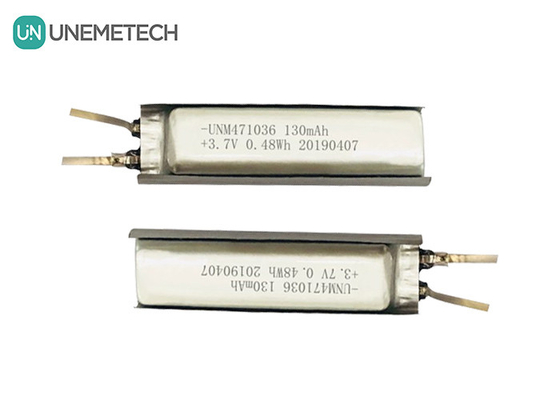 3.7 Polimerowa bateria litowo-jonowa / IEC62133 Zatwierdzona 471036 130mAh Polimerowa bateria litowa