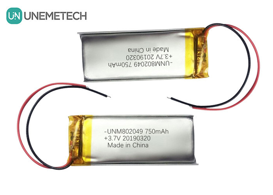 Aparatura kosmetyczna Litowo-polimerowa bateria 3,7V 750mah 802049 1C Li Poly Bateria