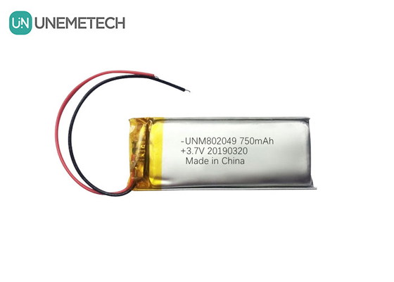 Aparatura kosmetyczna Litowo-polimerowa bateria 3,7V 750mah 802049 1C Li Poly Bateria