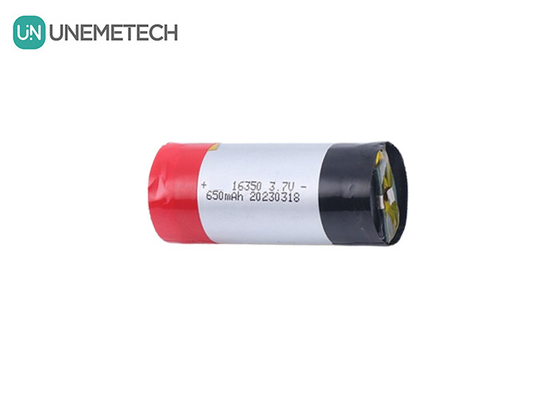 5A Bateria LiPo cylindryczna o wysokiej prędkości rozładowania 3.7V 650mAh 16350