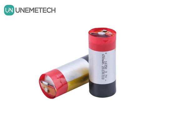 5A Bateria LiPo cylindryczna o wysokiej prędkości rozładowania 3.7V 650mAh 16350