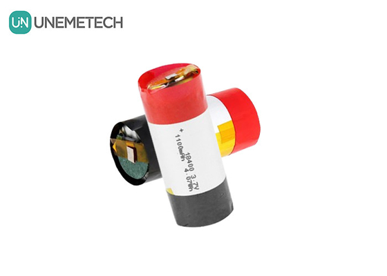 3A Rozładowujący cylindryczny polimerowy akumulator litowo-jonowy 18400 3.7v 1100mah LiPo
