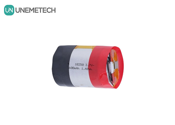 18250 630mAh 3,7V Cylindryczny akumulator Li-ion Polimerowy z prądem 5A Plus