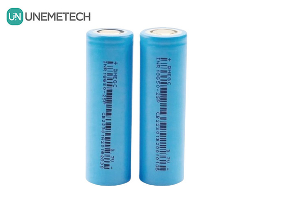 2500mAh 3.7V Max 6A ciągłe ładowanie Cylindryczny akumulator litowo-jonowy 18650 INR18650-25P
