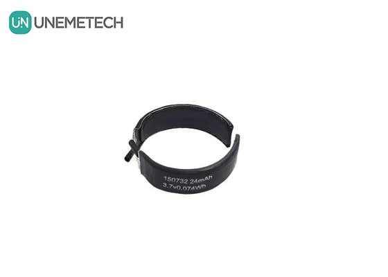 3.7V zakrzywiona bateria LiPo 150732 Min Pojemność 22mAh Baterie Lipo specjalnego kształtu pojedyncze komórki