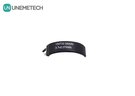 3.7V zakrzywiona bateria LiPo 150732 Min Pojemność 22mAh Baterie Lipo specjalnego kształtu pojedyncze komórki