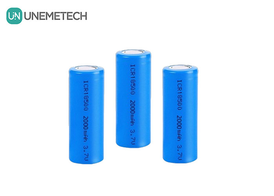3.7V 18500 bateria litowo-jonowa 2000mAh Naładowalna cylindryczna Do latarki
