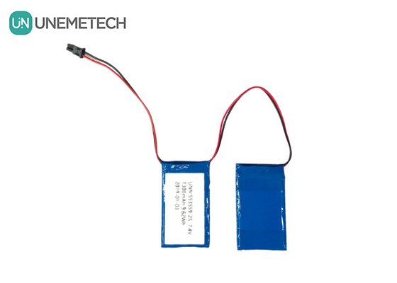 2C Wysoka prędkość rozładowania Lipo Battery Pack 553559 7.4V 1300mAh 2S dla sztucznej kończyny