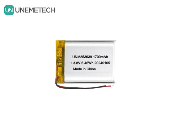 853639 4,35V 1700mAh Polimerowa bateria Li-ion Wysokie napięcie do kamery noszonej w ciele