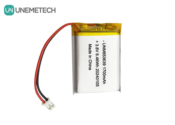 853639 4,35V 1700mAh Polimerowa bateria Li-ion Wysokie napięcie do kamery noszonej w ciele