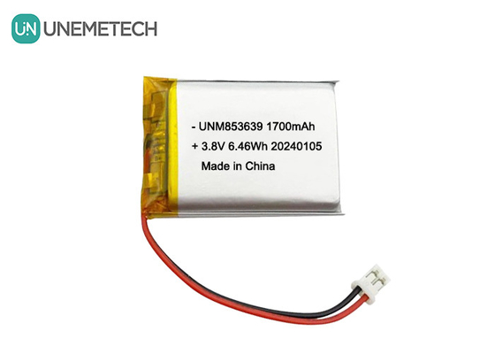 853639 4,35V 1700mAh Polimerowa bateria Li-ion Wysokie napięcie do kamery noszonej w ciele