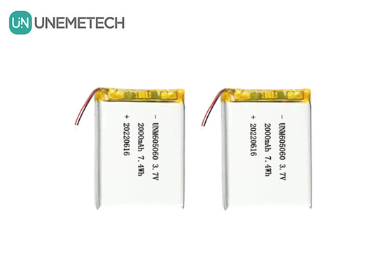 UNEMETECH 605060 2000mAh Polimerowa bateria litowa 3,7V Instrument piękności Akumulator do ładowania