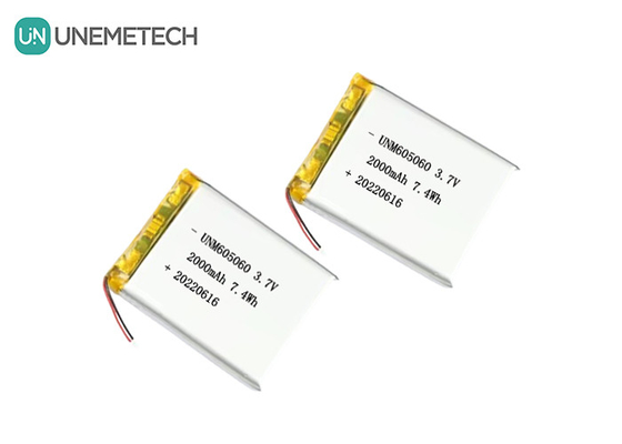 UNEMETECH 605060 2000mAh Polimerowa bateria litowa 3,7V Instrument piękności Akumulator do ładowania