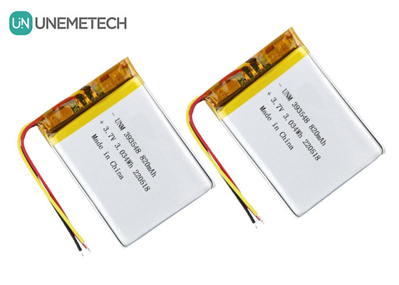 Polimerowa bateria litowa 3,7V 820mAh 393548 Lipo z akumulatorami do elektronicznej pompy piersi